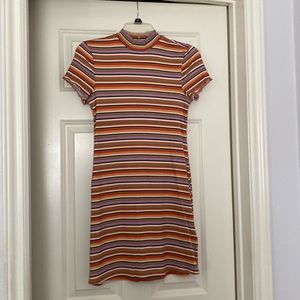 *Billabong short sleeve striped mini dress